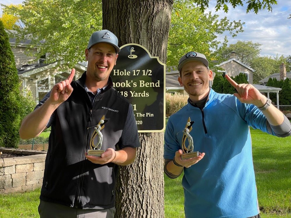 2021 champions Dan Coldagelli and Jason Grueter with their trophies